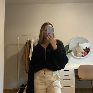 oak and fort zip up black